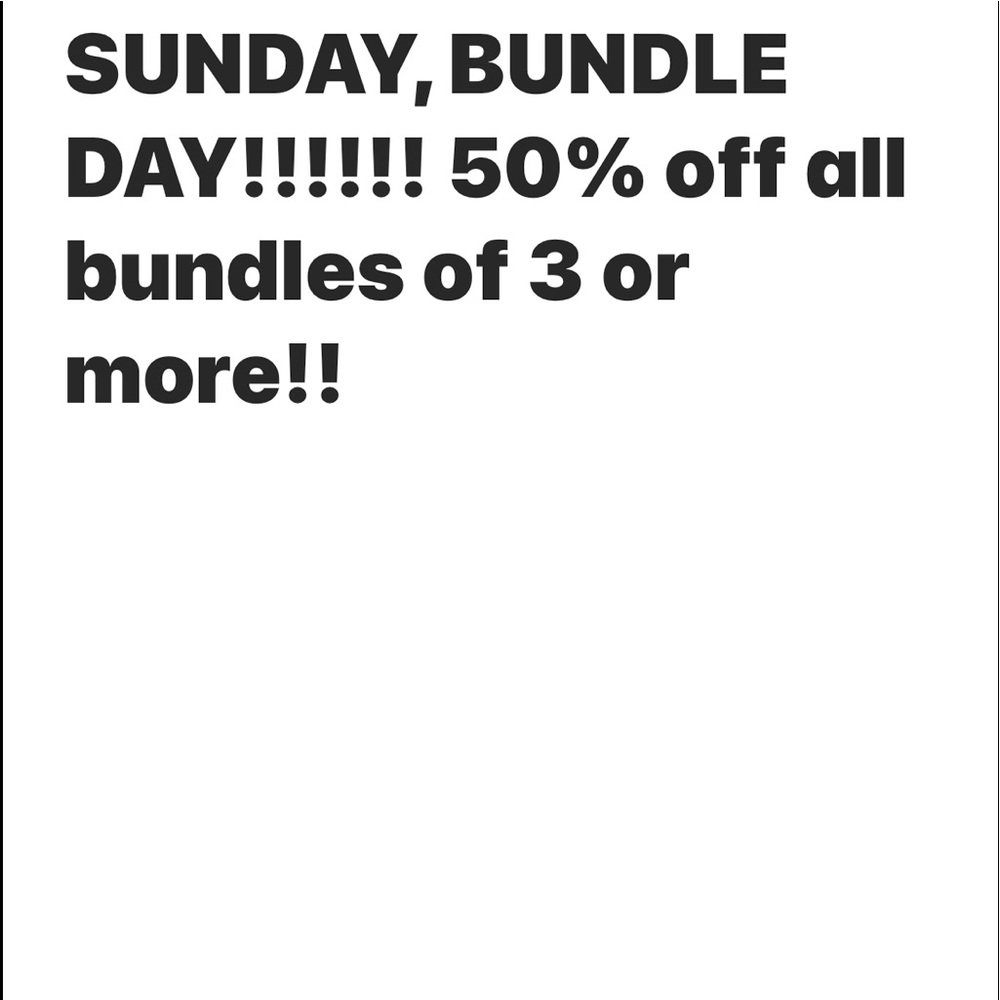 50% off bundles of 3 or more